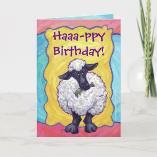 Sheep Party Centre Card