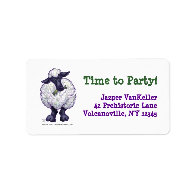 Sheep Party Centre Label (Front)