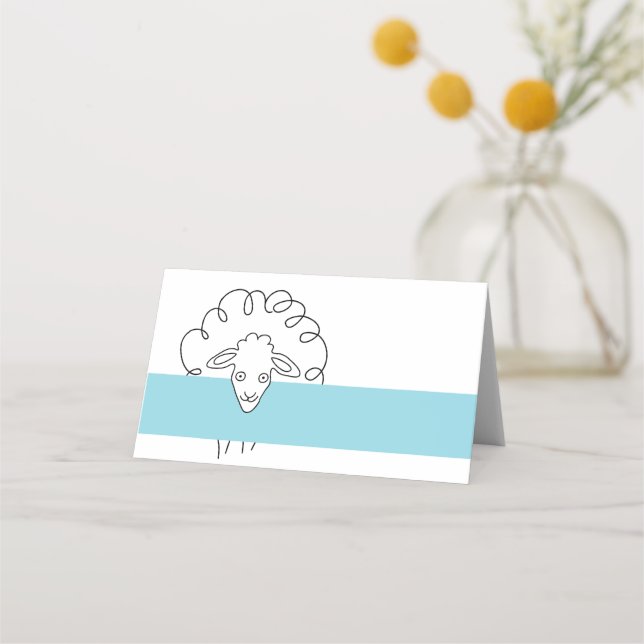 Sheep Party Place Cards (Front)