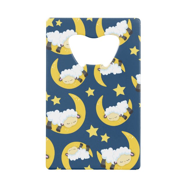 Sheep Pattern, Sleeping Sheep, Moon, Stars (Front)