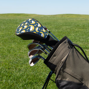 Sheep Pattern, Sleeping Sheep, Moon, Stars Golf Head Cover