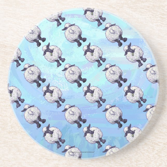 Sheep Patterns Coaster (Front)