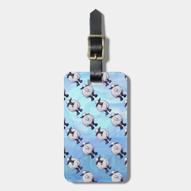 Sheep Patterns Luggage Tag (Front Vertical)
