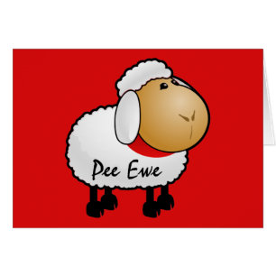 Sheep Pee Ewe Card