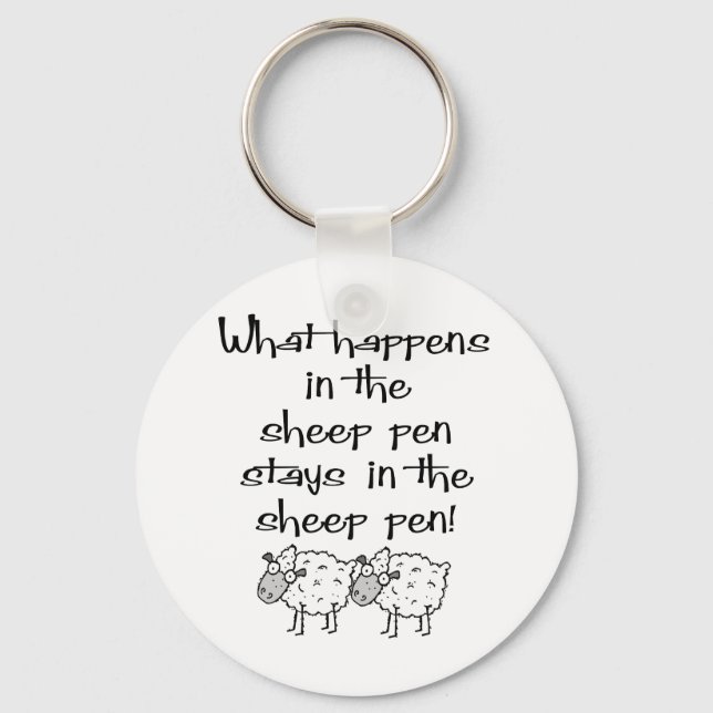 Sheep Pen Key Ring (Front)