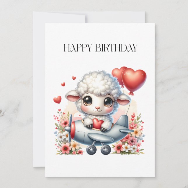 Sheep Pilot Birthday (Front)