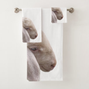 Sheep Profile Farm Animal Bath Towel Set