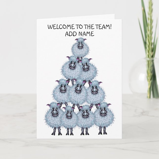 Sheep Pyramid Card (Front)