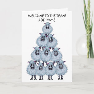 Sheep Pyramid Card
