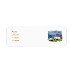 SHEEP RETURN ADDRESS LABEL