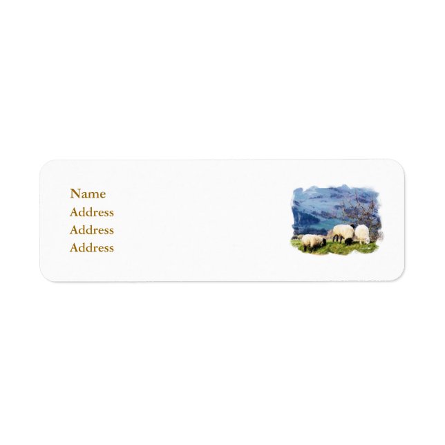SHEEP RETURN ADDRESS LABEL (Front)