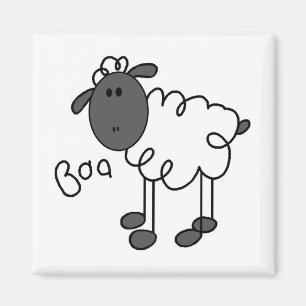 Sheep Says Baa T-shirts and Gifts Magnet