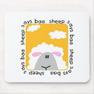 Sheep Says Baa Tshirts and Gifts Mouse Pad