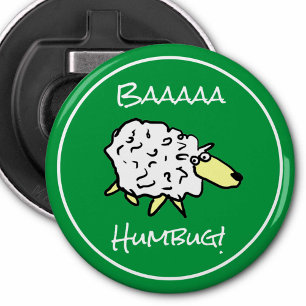 Sheep Says Baaaa Humbug - Christmas Bottle Opener