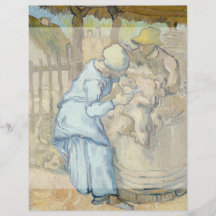 Sheep Shearer after Millet by Vincent Van Gogh