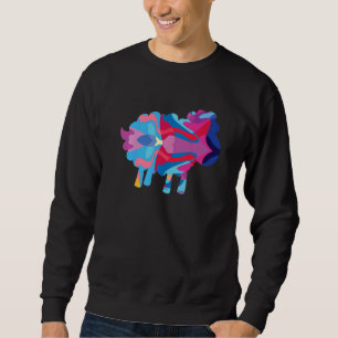 Sheep sheeps Colorful Graphic Sweatshirt