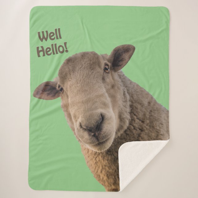 Sheep Sherpa Blanket (Front)