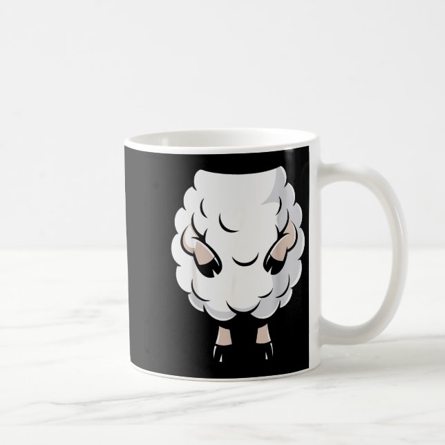 Sheep Shirt Adult Kids Men Women Lamb Sheep Costum Coffee Mug (Right)
