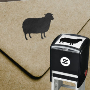 Sheep Silhouette Self-inking Stamp