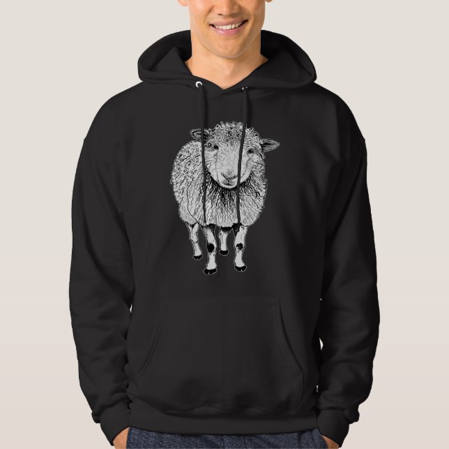 Sheep Sketch Hoodie (Front)