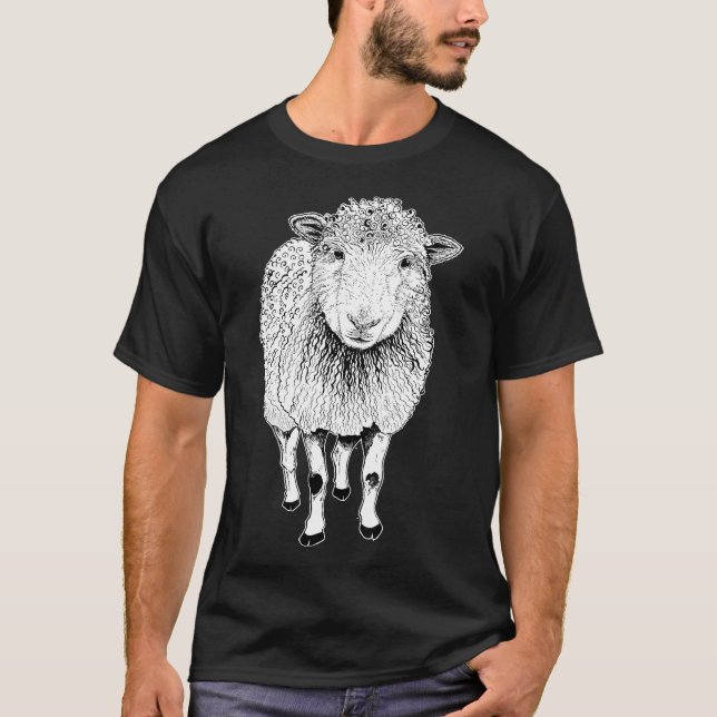 Sheep Sketch T-Shirt (Front)