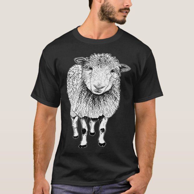 Sheep Sketch T-Shirt (Front)