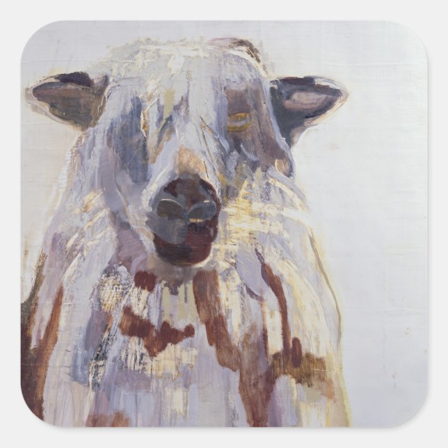 Sheep Square Sticker (Front)