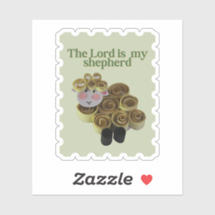 Sheep stamp sticker christian