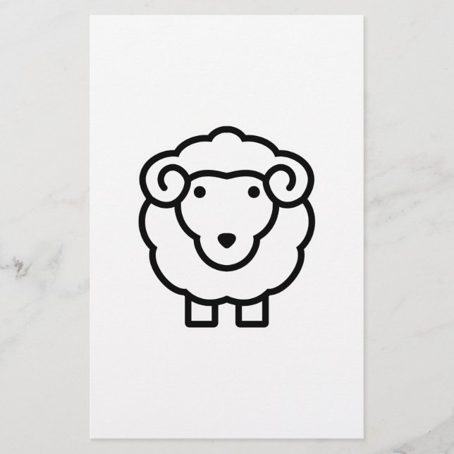 Sheep Stationery (Front)
