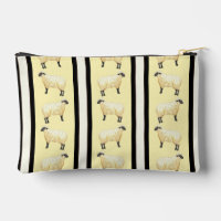 Sheep Stripe Zipper Bag