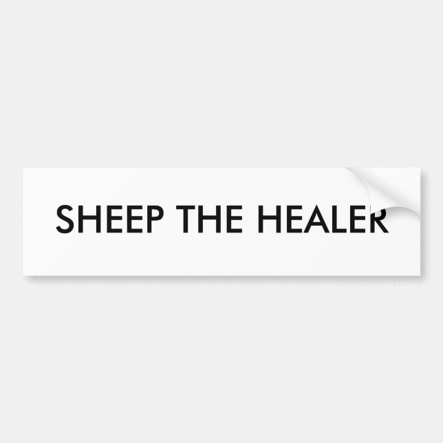 SHEEP THE HEALER BUMPER STICKER (Front)
