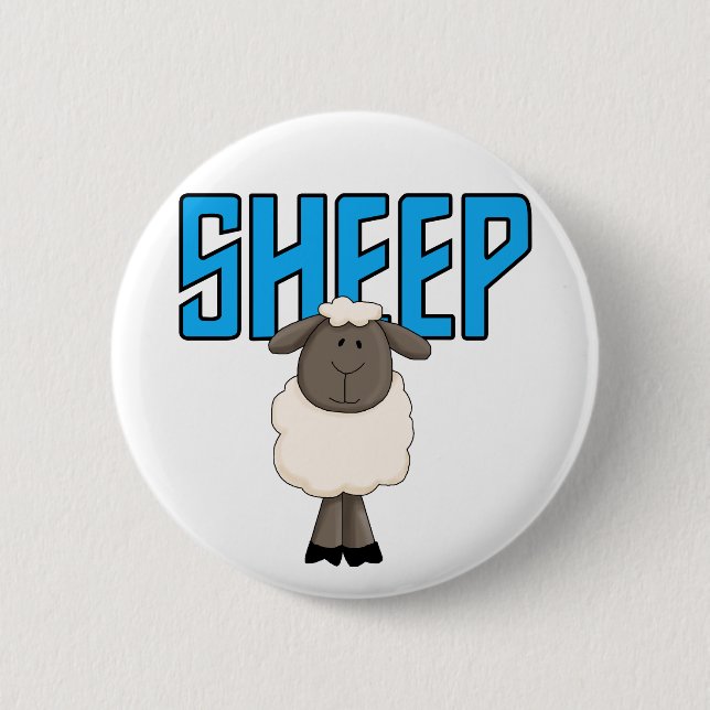Sheep Tshirts and Gifts 6 Cm Round Badge (Front)