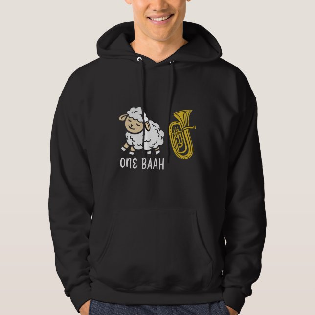 Sheep & Tuba instrument Hoodie (Front)
