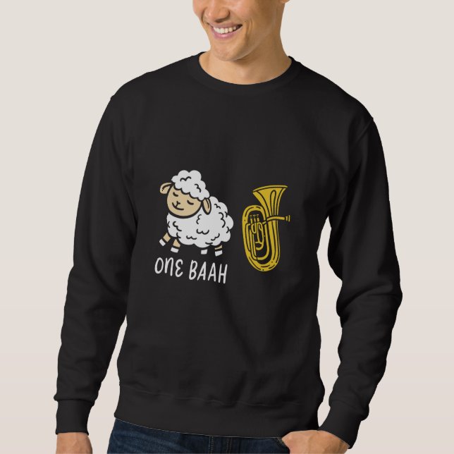 Sheep & Tuba instrument Sweatshirt (Front)