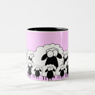 Sheep Two-Tone Coffee Mug