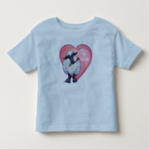 Sheep Valentine's Day Toddler T-Shirt