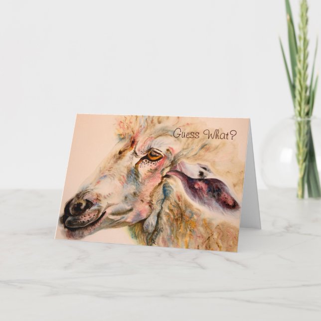 Sheep Valentine's Day Wishes Funny Love Cards (Front)