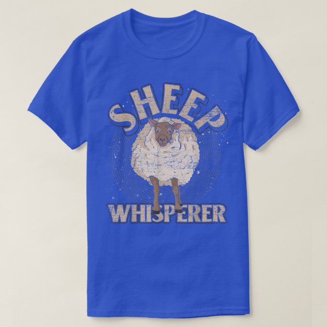 Sheep Whisperer Farm Animal Lover Farmer Funny She T-Shirt (Design Front)