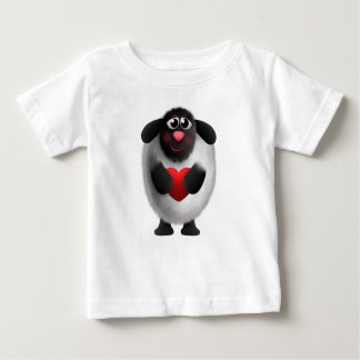 Sheep with heart baby T-Shirt