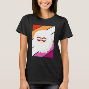 Sheep With Pride Lesbian Flag Lgbtq Proud Ally Pri T-Shirt