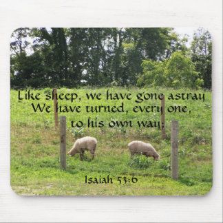 Sheep with Scripture Mousepad