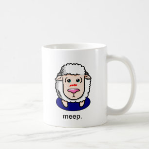 sheep with sheepish message mug
