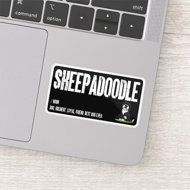 Sheepadoodle Dog Definition, Doodle Dog Noun Gifts (Detail)