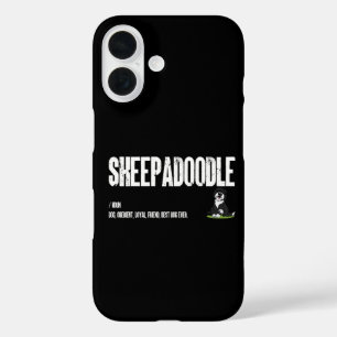 Sheepadoodle Dog Definition, Doodle Dog Noun Gifts iPhone 16 Case