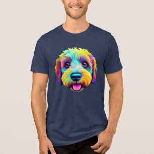 Sheepadoodle in full colour! Tri-Blend shirt