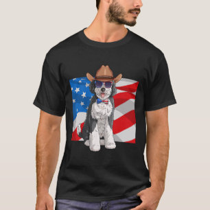 Sheepadoodle Patriotic Merica 4th Of July American T-Shirt