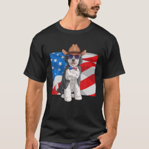 Sheepadoodle Patriotic Merica 4Th Of July American T-Shirt