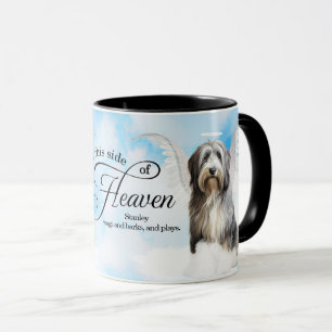 Sheepdog Angel in Heaven Personalised Memorial Mug
