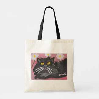 Sheepdog/Black Cat Tote Bag