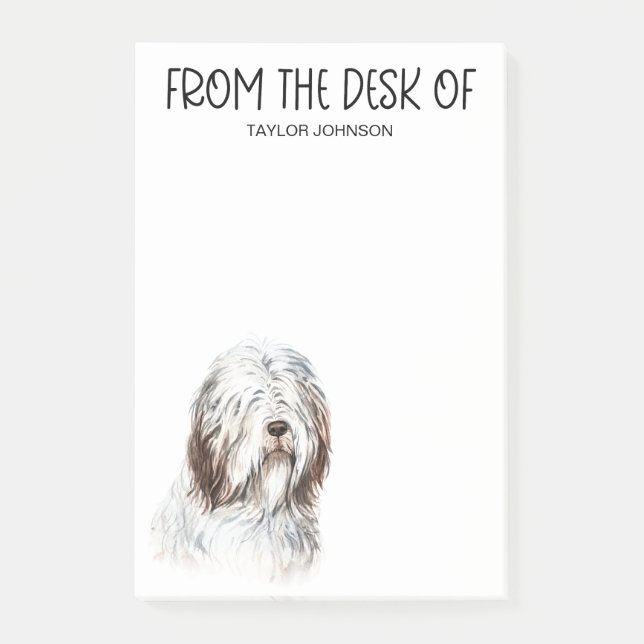 Sheepdog Lover Post-it Notes (Front)